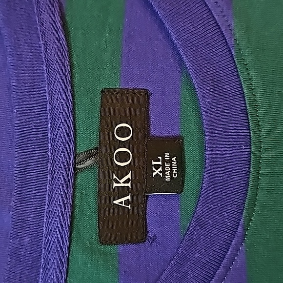🦊Akoo Colorblock Graphic Shortsleeve Crewneck T-Shirt. Men's Size: XL. - Picture 5 of 9